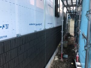 外壁塗装の途中経過