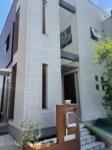 多彩塗装２色施工前の写真