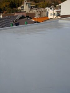 ウレタン厚膜防水の施工後の写真