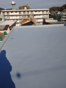 ウレタン厚膜防水の施工後の写真