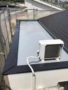 ウレタン厚膜防水　施工後の完成写真