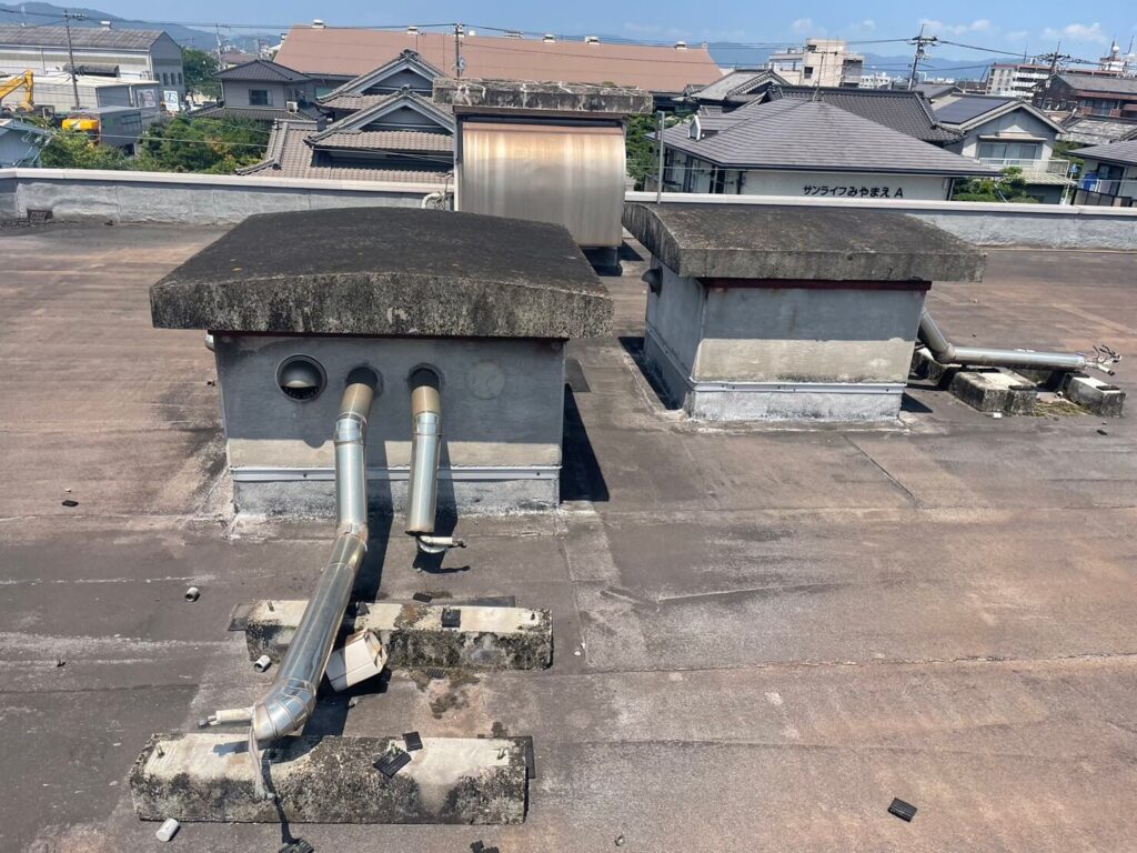 防水工事前の既存